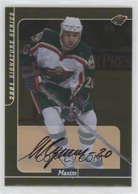 2000-01 In the Game Be A Player Signature Series - Autographs - Gold #235 - Maxim Sushinsky