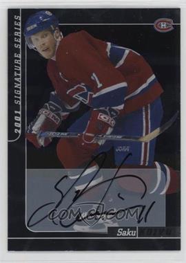 2000-01 In the Game Be A Player Signature Series - Autographs #163 - Saku Koivu