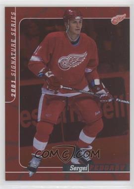 2000-01 In the Game Be A Player Signature Series - [Base] - Ruby #105 - Sergei Fedorov /200