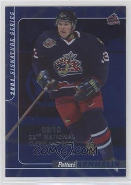 2000-01 In the Game Be A Player Signature Series - [Base] - Sapphire Cleveland National Convention #251 - Petteri Nummelin /10