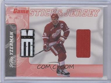 2000-01 In the Game Be A Player Signature Series - Game Stick & Jersey #GSJ-30 - Steve Yzerman