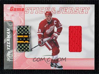 2000-01 In the Game Be A Player Signature Series - Game Stick & Jersey #GSJ-30 - Steve Yzerman