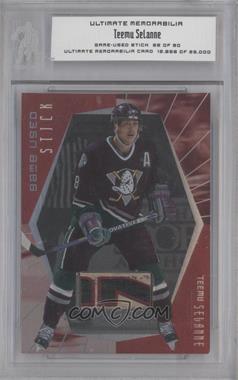 2000-01 In the Game Be A Player Ultimate Memorabilia - Game Used Stick #GS-08 - Teemu Selanne /90 [Uncirculated]
