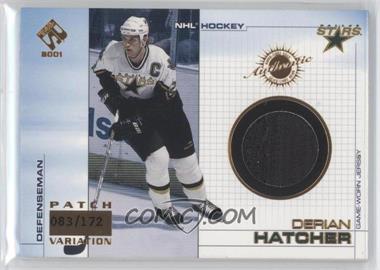 2000-01 Pacific Private Stock - Game-Used Gear - Patch #35 - Derian Hatcher /172