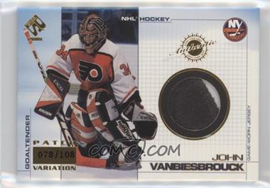 2000-01 Pacific Private Stock - Game-Used Gear - Patch #72 - John Vanbiesbrouck /108