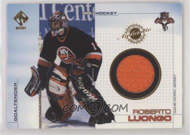 2000-01 Pacific Private Stock - Game-Used Gear #52 - Roberto Luongo