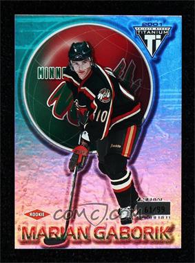 2000-01 Pacific Private Stock Titanium - [Base] #126 - Marian Gaborik /99