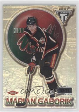 2000-01 Pacific Private Stock Titanium - [Base] #126 - Marian Gaborik /99