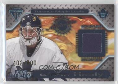 2000-01 Pacific Private Stock Titanium - Game-Used Gear - Patch #145 - Glenn Healy /400