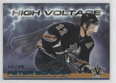 2000-01 Pacific Vanguard - High Voltage - Green #36 - Peter Bondra /99