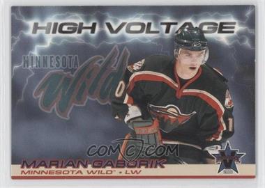 2000-01 Pacific Vanguard - High Voltage #18 - Marian Gaborik