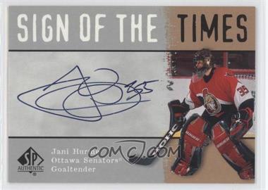 2000-01 SP Authentic - Sign of the Times #JH - Jani Hurme