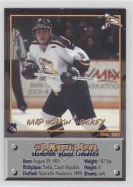 2000-01 Saskatoon Blades Team Issue - [Base] #12 - Martin Erat