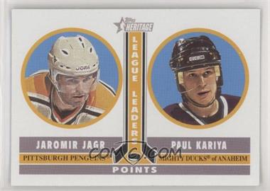 2000-01 Topps Heritage - [Base] #235 - Jaromir Jagr, Paul Kariya