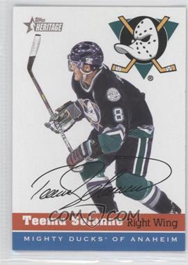 2000-01 Topps Heritage - [Base] #28 - Teemu Selanne