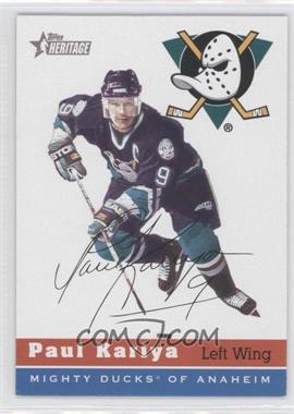 2000-01 Topps Heritage - [Base] #8 - Paul Kariya