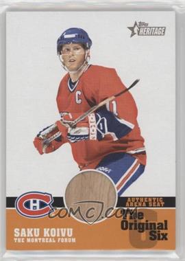 2000-01 Topps Heritage - Original Six Relics #OSJ-SK - Saku Koivu