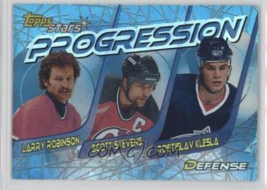 2000-01 Topps Stars - Progression #P7 - Larry Robinson, Scott Stevens, Rostislav Klesla