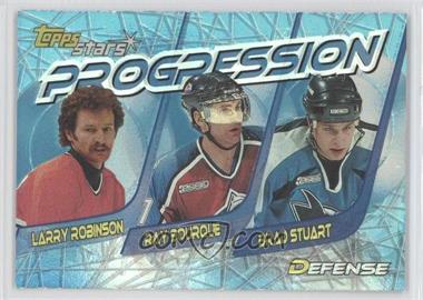 2000-01 Topps Stars - Progression #P8 - Larry Robinson, Ray Bourque, Brad Stuart