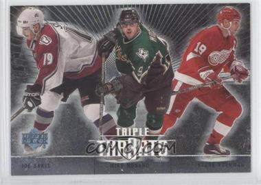 2000-01 Upper Deck - Triple Thr3ats #TT5 - Joe Sakic, Mike Modano, Steve Yzerman