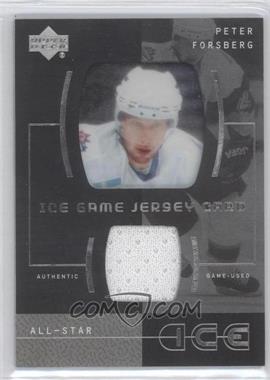 2000-01 Upper Deck Ice - Game Jersey #I-FO - Peter Forsberg