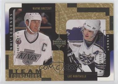 2000-01 Upper Deck Legends - [Base] - Legendary Collection Gold #61 - Team Foundations - Wayne Gretzky, Luc Robitaille /375