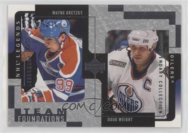 2000-01 Upper Deck Legends - [Base] - Legendary Collection Silver #54 - Team Foundations - Wayne Gretzky, Doug Weight /100
