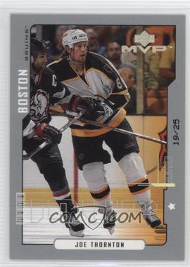 2000-01 Upper Deck MVP - [Base] - First Star #17 - Joe Thornton /25