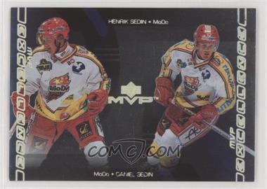 2000-01 Upper Deck MVP - MVP Excellence #ME7 - Henrik Sedin, Daniel Sedin