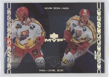 2000-01 Upper Deck MVP - MVP Excellence #ME7 - Henrik Sedin, Daniel Sedin