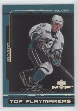 2000-01 Upper Deck MVP - Top Playmakers #TP1 - Paul Kariya