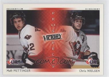 2000-01 Upper Deck Victory - [Base] #280 - Matt Pettinger, Chris Nielsen
