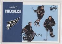 Washington Capitals Team Checklist