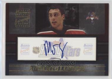 2001-02 Bowman YoungStars - Certified Autograph Issue #YSA-RL - Roberto Luongo /50 [EX to NM]