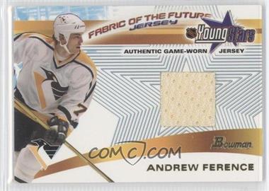 2001-02 Bowman YoungStars - Fabric of the Future Jerseys #FFJ-AF - Andrew Ference
