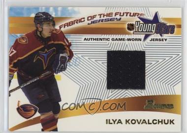 2001-02 Bowman YoungStars - Fabric of the Future Jerseys #FFJ-IK - Ilya Kovalchuk [EX to NM]