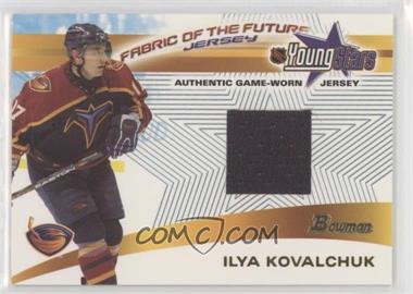 2001-02 Bowman YoungStars - Fabric of the Future Jerseys #FFJ-IK - Ilya Kovalchuk
