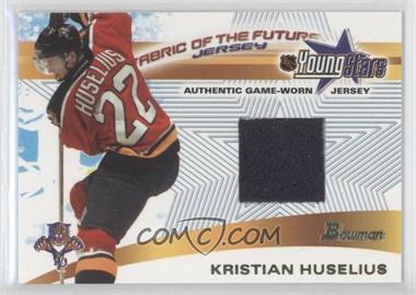 2001-02 Bowman YoungStars - Fabric of the Future Jerseys #FFJ-KH - Kristian Huselius