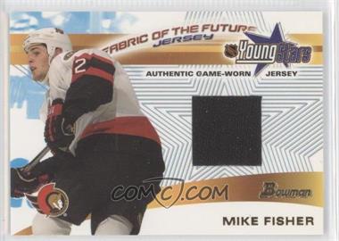 2001-02 Bowman YoungStars - Fabric of the Future Jerseys #FFJ-MF - Mike Fisher