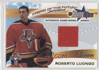2001-02 Bowman YoungStars - Fabric of the Future Jerseys #FFJ-RL - Roberto Luongo