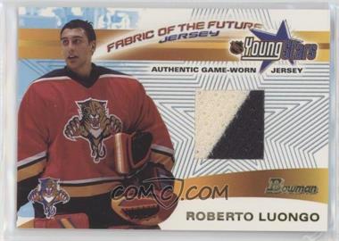 2001-02 Bowman YoungStars - Fabric of the Future Jerseys #FFJ-RL - Roberto Luongo