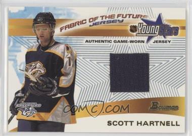 2001-02 Bowman YoungStars - Fabric of the Future Jerseys #FFJ-SH - Scott Hartnell [Noted]