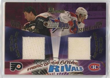 2001-02 Bowman YoungStars - Fabric of the Future Rivals #FFR7 - Justin Williams, Mike Ribeiro /250 [EX to NM]