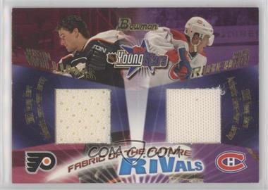 2001-02 Bowman YoungStars - Fabric of the Future Rivals #FFR7 - Justin Williams, Mike Ribeiro /250 [EX to NM]