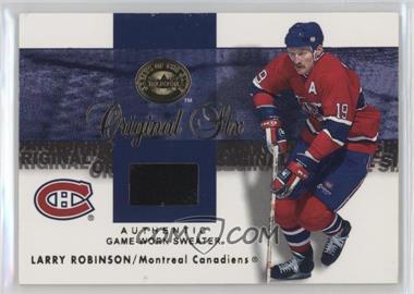 2001-02 Fleer Greats of the Game - Original Six Jerseys - Gold Patches #_LARO - Larry Robinson /50