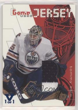 2001-02 In the Game Be A Player Between the Pipes - Game Used Jersey - ITG Vault Sapphire #GJ-22 - Tommy Salo /1