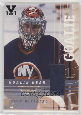 2001-02 In the Game Be A Player Between the Pipes - Goalie Gear - ITG Vault Black #GG-30 - Rick DiPietro /1