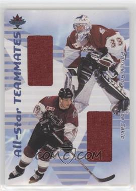 2001-02 In the Game Be A Player Memorabilia - All-Star Teammates Jerseys #AST-35 - Patrick Roy, Joe Sakic /80