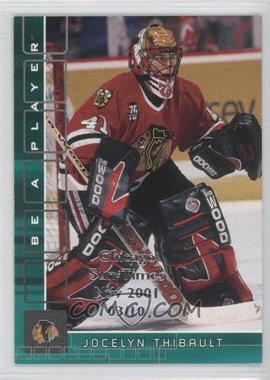 2001-02 In the Game Be A Player Memorabilia - [Base] - Emerald Chicago Sun-Times Nov 2001 #12 - Jocelyn Thibault /10