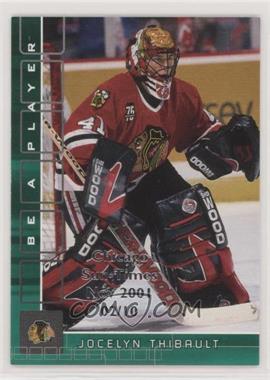 2001-02 In the Game Be A Player Memorabilia - [Base] - Emerald Chicago Sun-Times Nov 2001 #12 - Jocelyn Thibault /10